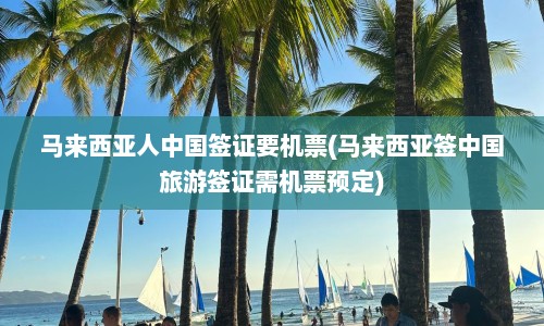 马来西亚人中国签证要机票(马来西亚签中国旅游签证需机票预定)  第1张