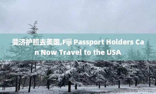 斐济护照去美国,Fiji Passport Holders Can Now Travel to the USA  第1张