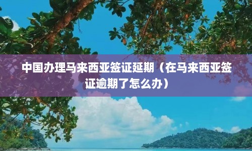 中国办理马来西亚签证延期（在马来西亚签证逾期了怎么办）  第1张