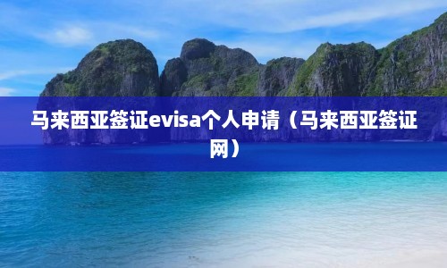 马来西亚签证evisa个人申请（马来西亚签证网）  第1张