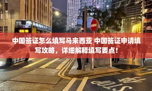 中国签证怎么填写马来西亚 中国签证申请填写攻略，详细解释填写要点！  第1张