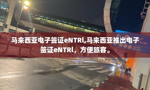 马来西亚电子签证eNTRl,马来西亚推出电子签证eNTRl，方便旅客。  第1张