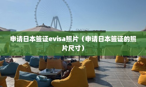 申请日本签证evisa照片（申请日本签证的照片尺寸）  第1张