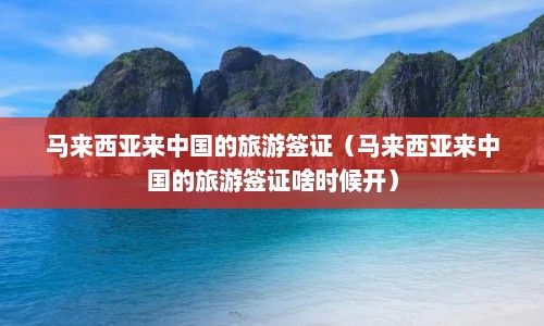 马来西亚来中国的旅游签证（马来西亚来中国的旅游签证啥时候开）  第1张