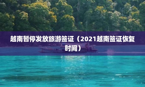 越南暂停发放旅游签证（2021越南签证恢复时间）  第1张