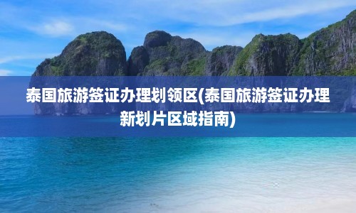 泰国旅游签证办理划领区(泰国旅游签证办理新划片区域指南)  第1张
